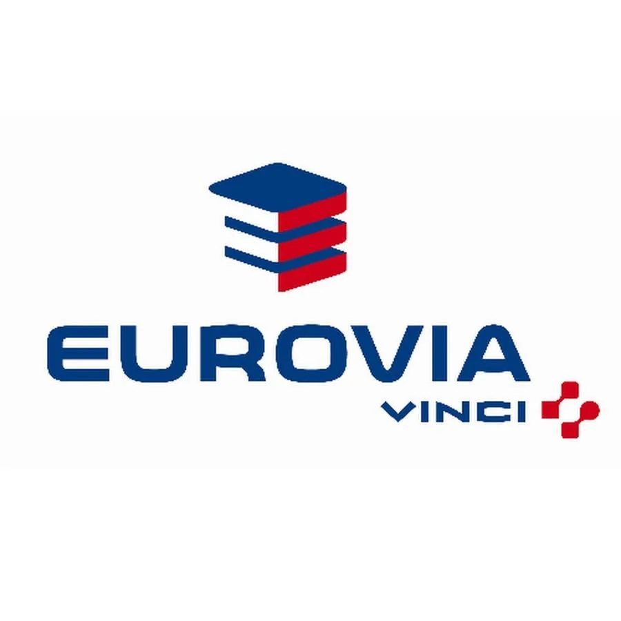 Logo Eurovia, filiale Vinci, partenaire d'EKTP